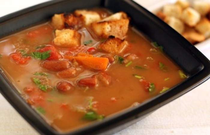 Рецепт Вегетарианский фасолевый суп шаг-9