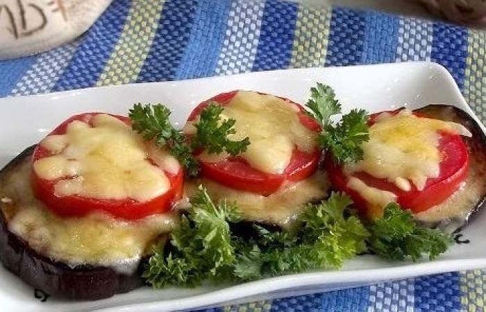 Рецепт Закуска из баклажанов и помидоров под сыром шаг-8