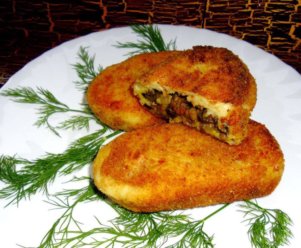 Рецепт Постные картофельные зразы Готовим Вегетарианские Постные картофельные зразы