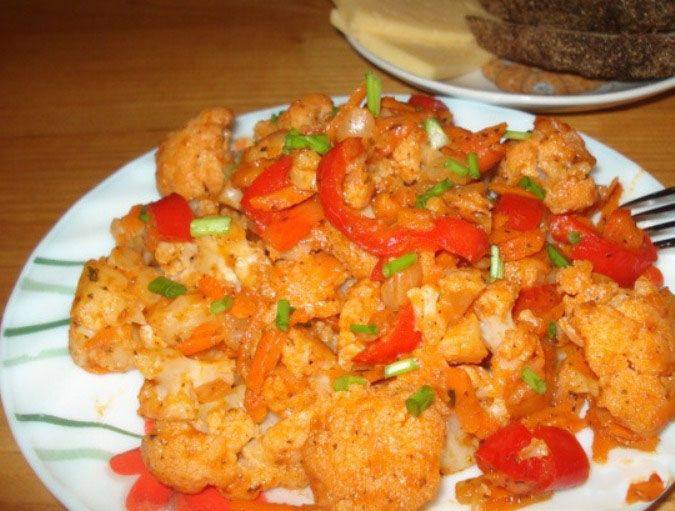Рецепт Солянка из цветной капусты Готовим Вегетарианские Солянка из цветной капусты