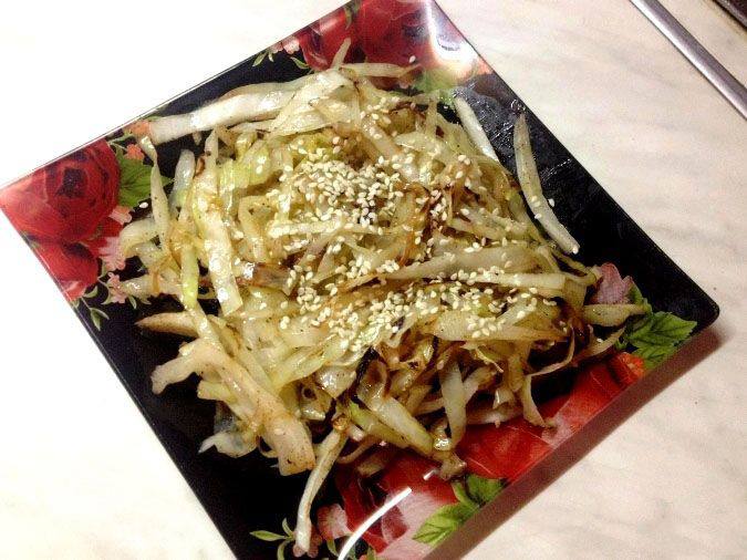 жареная капуста хрустящая жареная капуста хрустящая