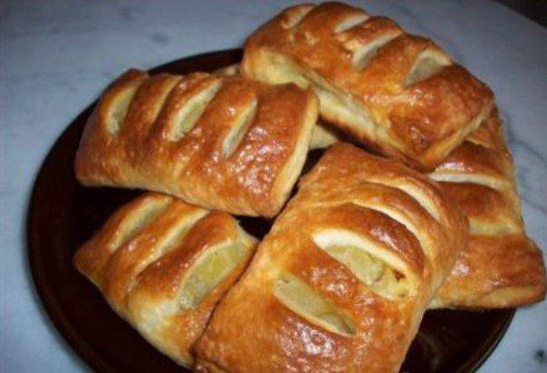 Рецепт Кармашки с яблоками Готовим Выпечка Кармашки с яблоками