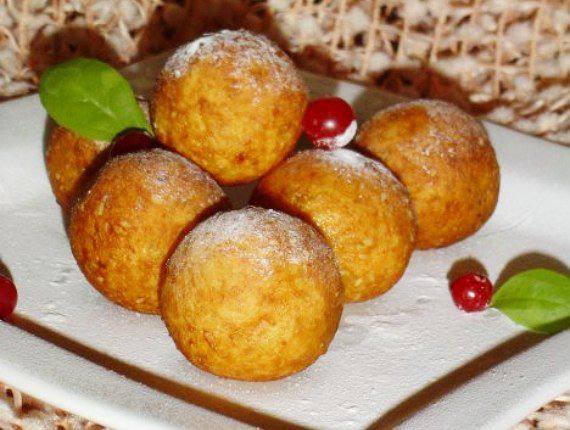 Рецепт Картофельно-кунжутные пончики Готовим Выпечка Картофельно-кунжутные пончики