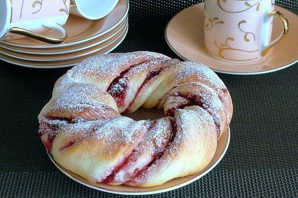 Рецепт Клюквенные веночки Готовим Выпечка Клюквенные веночки