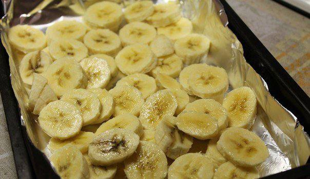 Рецепт Овсяный пирог с бананами и черникой шаг-1