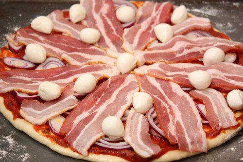 Рецепт Пицца с беконом шаг-6