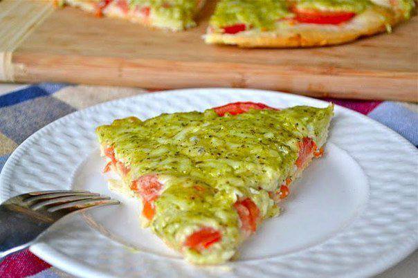 Рецепт Пицца с помидорами и базиликовым песто  шаг-2