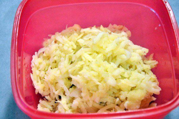 Рецепт Шаньга с картошкой, сыром и луком  шаг-2