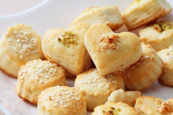 Рецепт Сырное печенье с орехами и кунжутом Готовим Выпечка Сырное печенье с орехами и кунжутом