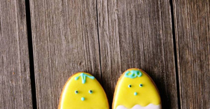 Рецепт Домашнее имбирное печенье к Пасхе в виде крашеных яиц шаг-1