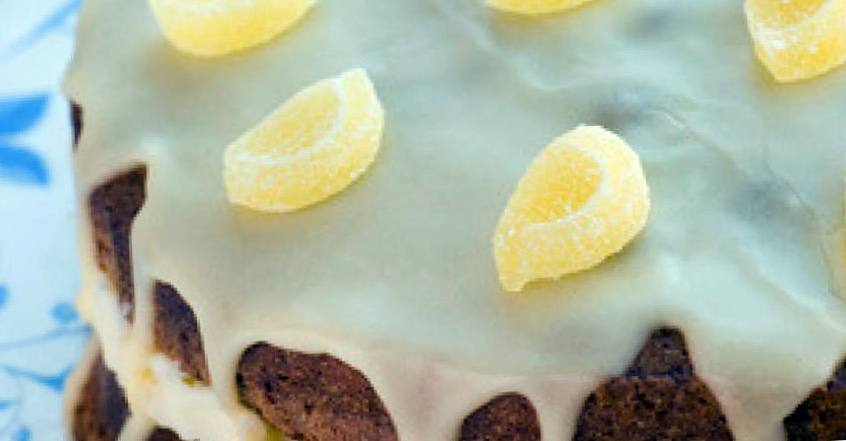 Рецепт Лимонный торт с глазурью шаг-1