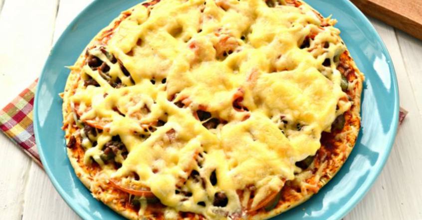 Рецепт Пицца с фаршем шаг-8