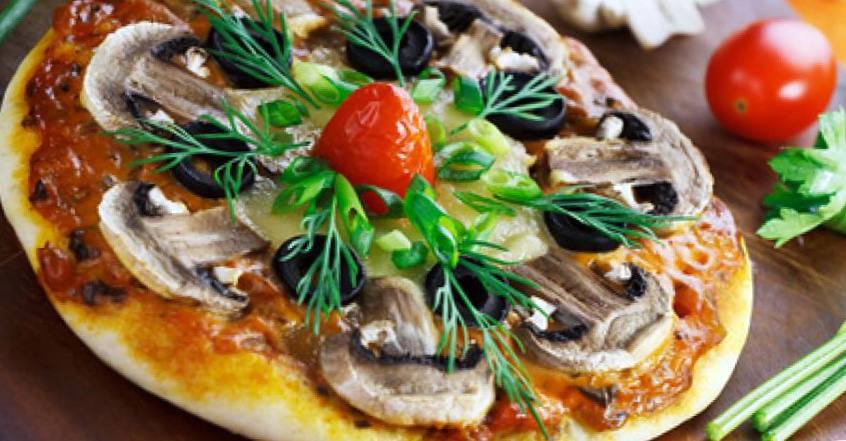 Рецепт Пицца с грибами шаг-1