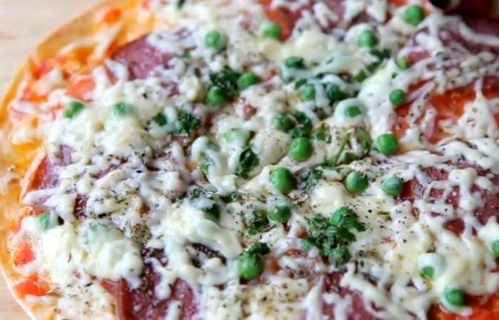 Рецепт Быстрая пицца на лаваше шаг-5