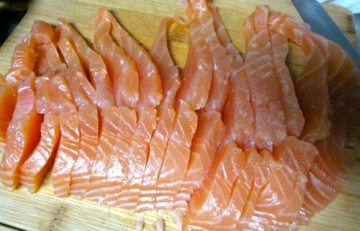 Рецепт Блины с красной рыбой и сливочным сыром шаг-6
