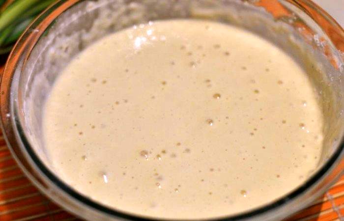 Рецепт Блины с припеком на кислом молоке  шаг-4