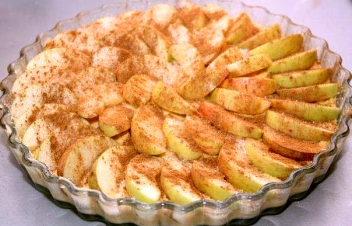 Рецепт Кукурузный пирог с яблоками шаг-5