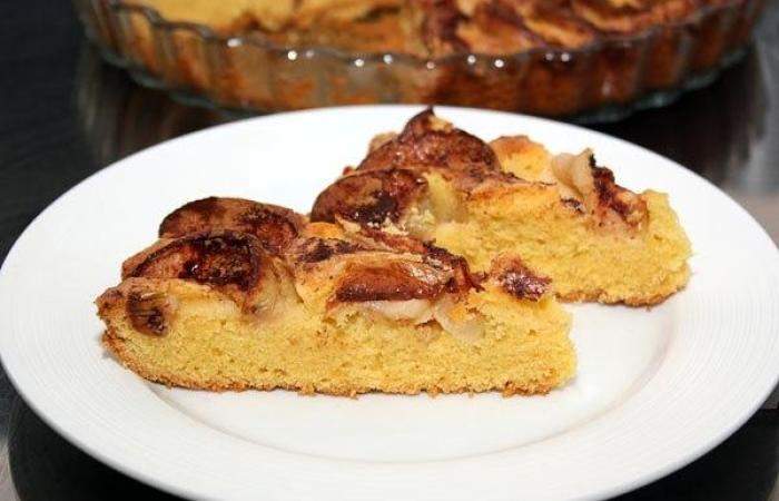 Рецепт Кукурузный пирог с яблоками шаг-7