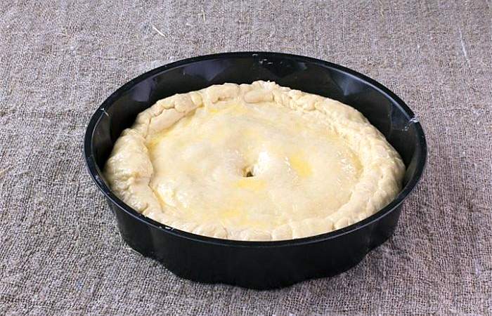 Рецепт Пирог с капустой из дрожжевого теста  шаг-4