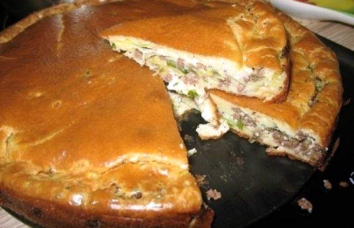 Рецепт Пирог с мясом и капустой шаг-7