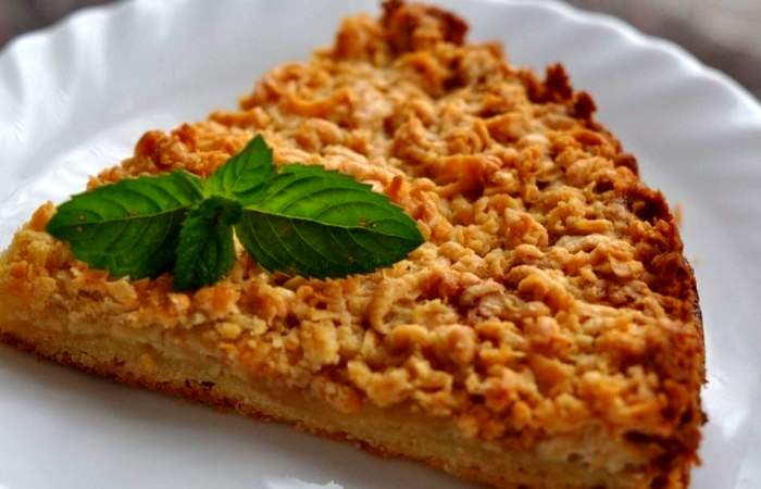 Рецепт Пирог с яблоками из песочного теста шаг-9