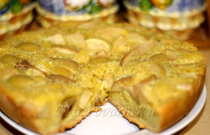 Рецепт Шарлотка с яблоками в мультиварке Готовим Выпечка Шарлотка с яблоками в мультиварке