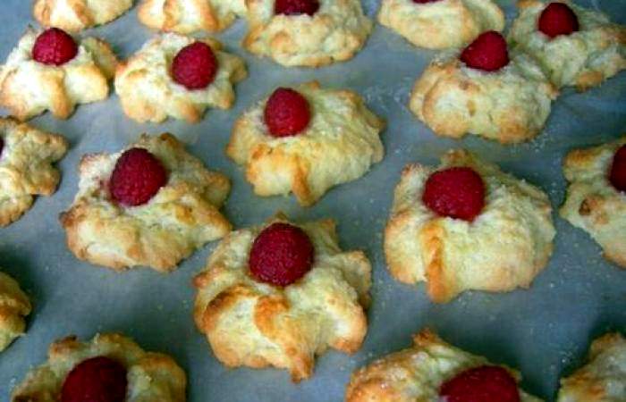 Рецепт Творожное печенье с малиной шаг-5
