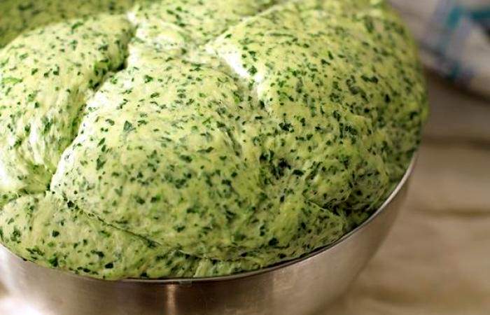 Рецепт Зеленый хлеб со шпинатом  шаг-4