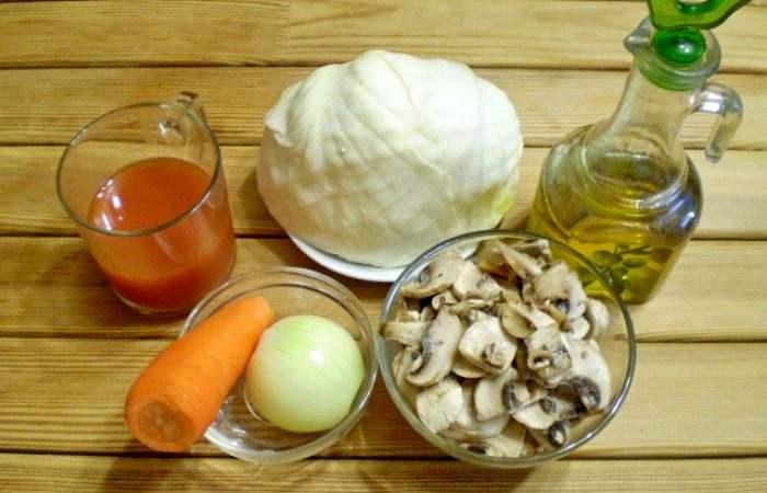 Рецепт Жареные пирожки с капустой и грибами шаг-1