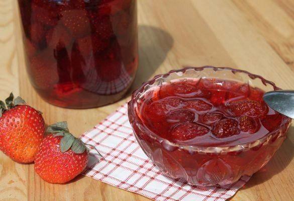 Рецепт Клубничное варенье Готовим Консервация Клубничное варенье