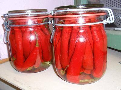 Рецепт Острый перец маринованный Готовим Консервация Острый перец маринованный
