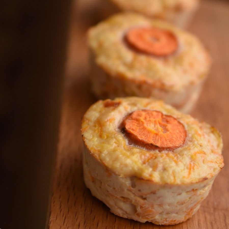 Рецепт Куриные маффины с морковью и имбирём Готовим Закуски Куриные маффины с морковью и имбирём