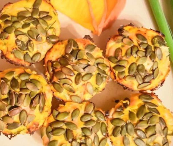 Рецепт Куриные маффины с тыквой Готовим Закуски Куриные маффины с тыквой