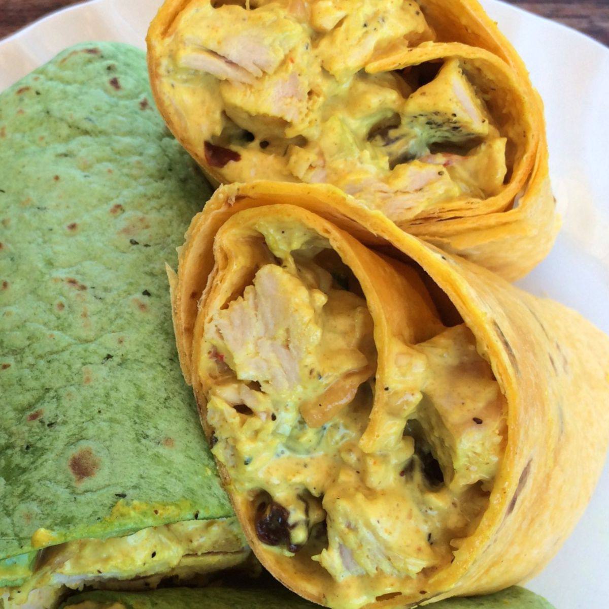 Рецепт Лаваш с курицей карри и грушей Готовим Закуски Лаваш с курицей карри и грушей