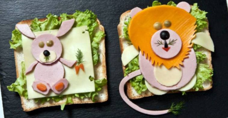 Рецепт Детские бутерброды «Львенок» и «Зайчонок» шаг-7