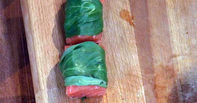 Рецепт Копченый лосось на желе из томатного коктейля шаг-3