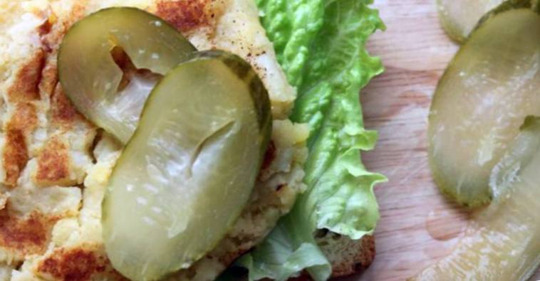 Рецепт Открытый сэндвич с картофелем и ветчиной шаг-3