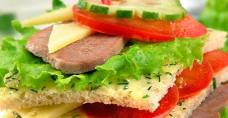 Рецепт Сэндвичи с овощами шаг-1