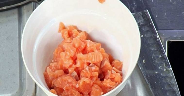 Рецепт Тартар из сёмги на апельсине  шаг-2