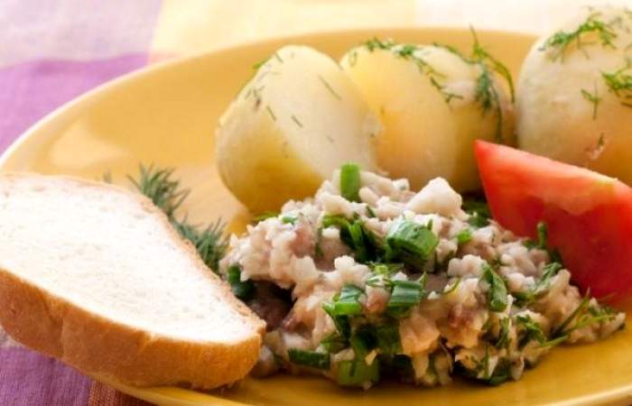 Рецепт Форшмак из сельди с яблоками Готовим Закуски Форшмак из сельди с яблоками