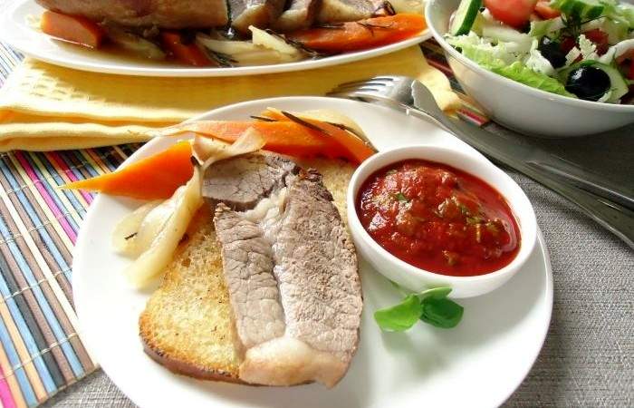 Рецепт Говядина, запеченная в духовке Готовим Закуски Говядина, запеченная в духовке