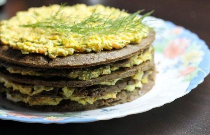 Рецепт Печеночный торт Готовим Закуски Печеночный торт