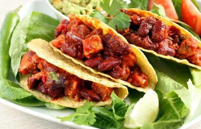 Рецепт Тако со свининой и соусом гуакомоле Готовим Закуски Тако со свининой и соусом гуакомоле