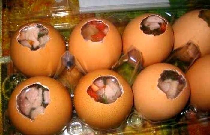 Рецепт Заливные яйца шаг-5