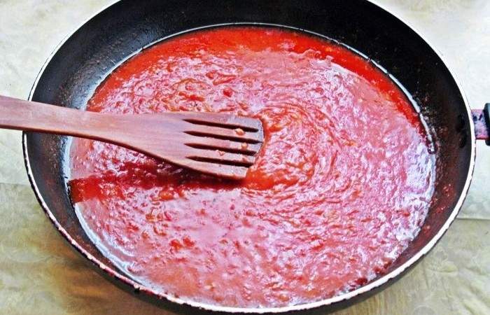 Рецепт Запеченные овощи под томатным соусом  шаг-4