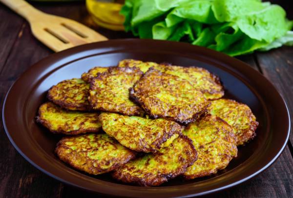 Рецепт Кабачковые оладьи с грибами Готовим Закуски Кабачковые оладьи с грибами