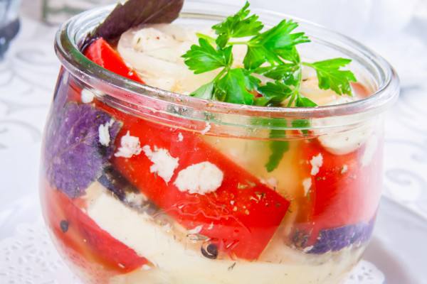 Рецепт Маринованная цветная капуста с болгарским перцем Готовим Консервация Маринованная цветная капуста с болгарским перцем