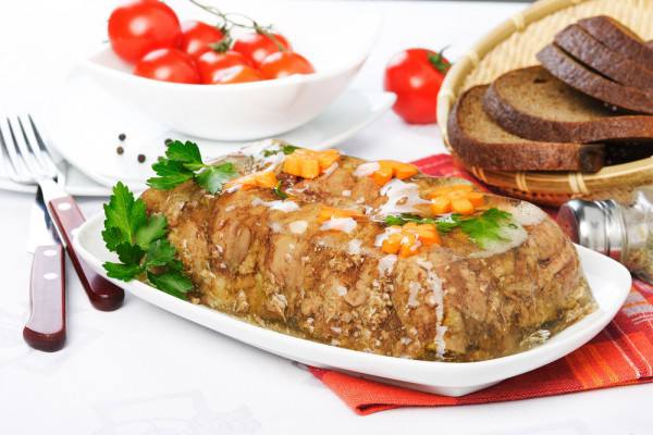 Рецепт Пасхальные рецепты: Янтарный холодец Готовим Закуски Пасхальные рецепты: Янтарный холодец