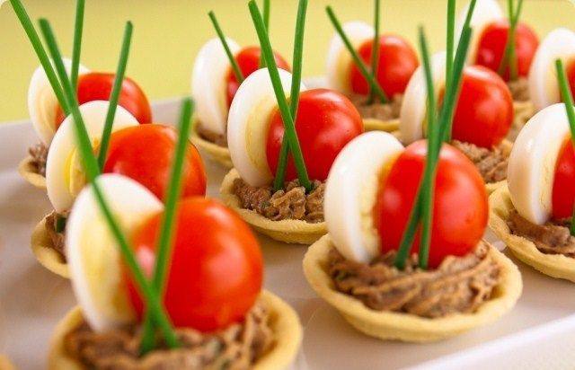 Рецепт Тарталетки с печеночным муссом Готовим Закуски Тарталетки с печеночным муссом
