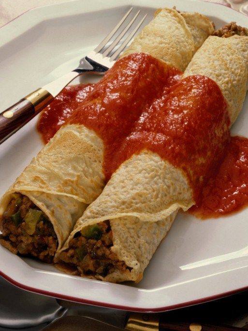 Рецепт Трубочки с мясом и сыром Готовим Кухонная техника Трубочки с мясом и сыром